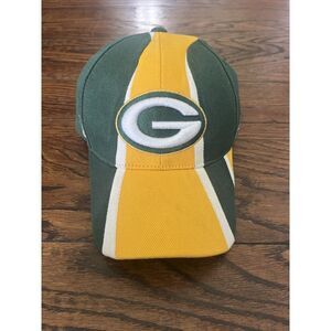 Green Bay Packers Hat Cap Men's Green Yellow Strapback NFL Equipment Reebok